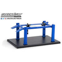 Greenlight 1/64 Blue 4 Post Hoist Auto Body Shop Series #1