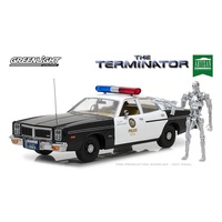 Greenlight 1/18 The Terminator (1984) - 1977 Dodge Monaco Metropolitan Police with T-800 End 19042 Diecast