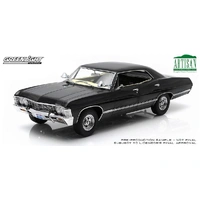 Greenlight 1/18 1967 Chevrolet Impala Sport Sedan - Tuxedo Black Artisan