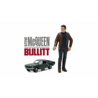Greenlight 1/64 Bullitt 1968 Ford Mustang GT Fastback w/1/18 Steve McQueen Figure Movie 29931 Diecast