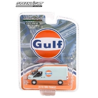 Greenlight 1/64 Gulf Oil 2019 Ford Transit LWB High Roof (Hobby Exclusive)