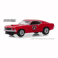Greenlight 1/64 1969 Ford Mustang BOSS 429 Stock Car Racing Sponsored by Busted Knuckle Gara 39010-D Diecast