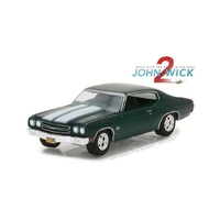 Greenlight 1/64 John Wick Chpt 2 1970 Chevrolet Chevelle SS 396 Hollywood Series 18 Movie Diecast 44780-F