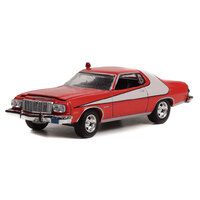 Greenlight 1/64 1976 Ford Gran Torino (Crashed Version) Starsky and Hutch (1975-79) Diecast Car