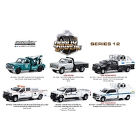 Greenlight 1/64 Dually Drivers Series 12 Assorted Singles Diecast Utes/Trucks