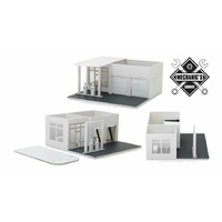 Greenlight 1/64 Vintage Gas Station Do it Yourself Mechanics Corner Diorama 57014 Diecast