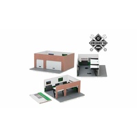 Greenlight 1/64 Vintage Gas Station Weekend Workshop Man Cave Mechanics Corner Diorama 57023 Diecast