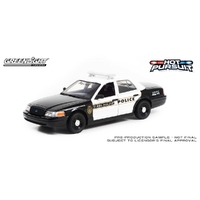 Greenlight 1/24 2011 Ford Crown Victoria Police Interceptor Terre Haute Indiana Police Diecast Car