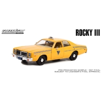 Greenlight 1/24 Rocky III (1982) 1978 Dodge Monaco City Cab Co. Movie Diecast Car