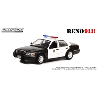 Greenlight 1/24 Reno Sherriff's Department Movie Reno 911 Lieutenant Jim Dangle's 1998 Ford Crown Victoria Police Interceptor