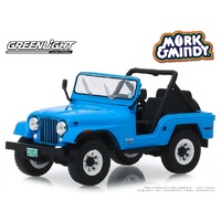 Greenlight 1/43 Mork Mindy (1978-82 TV Series) 1972 Jeep CJ-5 Movie Diecast Car