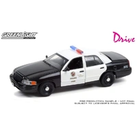 Greenlight 1/43 Drive (2011) Movie 2001 Ford Crown Victoria Police Interceptor Los Angeles Police Department (LAPD) Diecast Car
