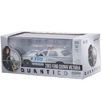 Greenlight 1/43 Quantico 2015-18 TV Series 2003 Ford Crown Victoria Police Interceptor New York City Police Department (NYPD) Diecast