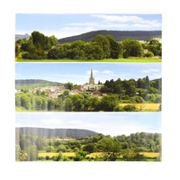 Gaugemaster N Pretty British Town Backscene (1372X152MM)