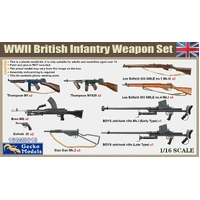 Gecko 1/16 WWII British Infantry Weapon & Accessories Set Plastic Model Kit