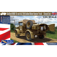 Gecko GM0024 1/35 Bedford MWC 15-cwt 4x2 200 Gallon Water Bowser Truck (Close Cab) Plastic Kit