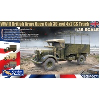 Gecko 1/35 WWII British Army Open Cab 30-cwt 4x2 GS Truck Plastic Model Kit