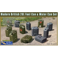 Gecko 1/35 Modern British 20L Fuel Can & Water Can Set Plastic Model Kit