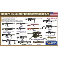 Gecko 1/35 Modern US Soldier Combat Weapon Set Plastic Model Kit