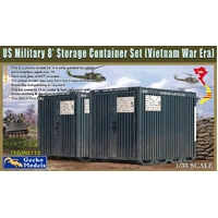 Gecko 1/35 US Military 8' Storage Container Set (Vietnam War Era) Plastic Model Kit