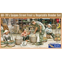 Gecko 1/35 60~70's Saigon Greengrocer Figure Set Plastic Model Kit
