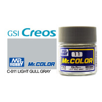 Gunze Mr Color C011 Semi Gloss Light Gull Grey 10mL Lacquer Paint