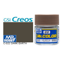 Gunze Mr Color C022 Semi Gloss Dark Earth 10mL Lacquer Paint
