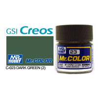 Gunze Mr Color C023 Semi Gloss Dark Green 2 10mL Lacquer Paint