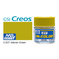 Gunze Mr Color C027 Semi Gloss Interior Green 10mL Lacquer Paint
