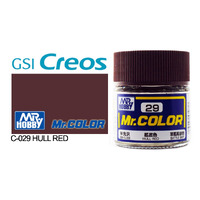 Gunze Mr Color C029 Semi Gloss Hull Red 10mL Lacquer Paint