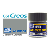 Gunze Mr Color C031 Semi Gloss Dark Grey 1 10mL Lacquer Paint