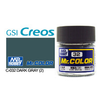 Gunze Mr Color C032 Semi Gloss Dark Grey 2 10mL Lacquer Paint