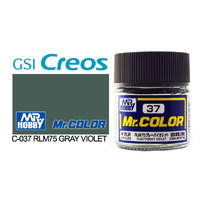 Gunze Mr Color C037 Semi Gloss RLM75 Grey Violet 10mL Lacquer Paint