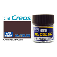 Gunze Mr Color C041 Flat Red Brown 10mL Lacquer Paint