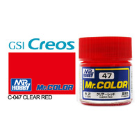 Gunze Mr Hobby C047 Gloss Clear Red 10mL Lacquer Paint