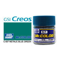 Gunze Mr Color C057 Metallic Blue Green 10mL Lacquer Paint