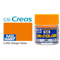 Gunze Mr Color C058 Semi Gloss Orange Yellow 10mL Lacquer Paint
