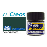 Gunze Mr Color C070 Flat Dark Green 10mL Lacquer Paint