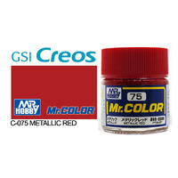 Gunze Mr Color C075 Metallic Red 10mL Lacquer Paint