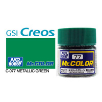 Gunze Mr Color C077 Metallic Green 10mL Lacquer Paint