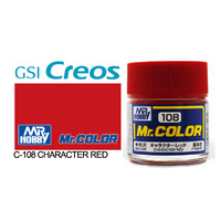 Gunze Mr Color C108 Semi Gloss Character Red 10mL Lacquer Paint