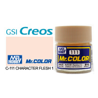 Gunze Mr Color C111 Semi Gloss Character Flesh 1 10mL Lacquer Paint