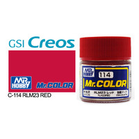 Gunze Mr Color C114 Semi Gloss RLM23 Red 10mL Lacquer Paint