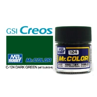 Gunze Mr Color C124 Semi Gloss Dark Green (Mitsubishi) 10mL Lacquer Paint