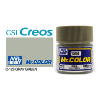 Gunze Mr Color C128 Semi Gloss Grey Green 10mL Lacquer Paint