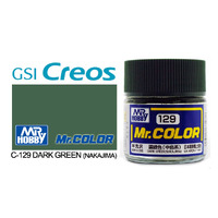 Gunze Mr Color C129 Semi Gloss Dark Green (Nakajima) 10mL Lacquer Paint