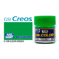 Gunze Mr Color C138 Gloss Clear Green 10mL Lacquer Paint