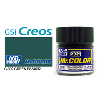 Gunze Mr Color C302 Semi Gloss Green FS34092 10mL Lacquer Paint