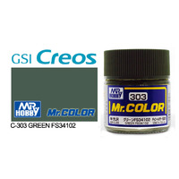 Gunze Mr Color C303 Semi Gloss Green FS34102 10mL Lacquer Paint