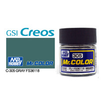 Gunze Mr Color C305 Semi Gloss Grey FS36118 10mL Lacquer Paint